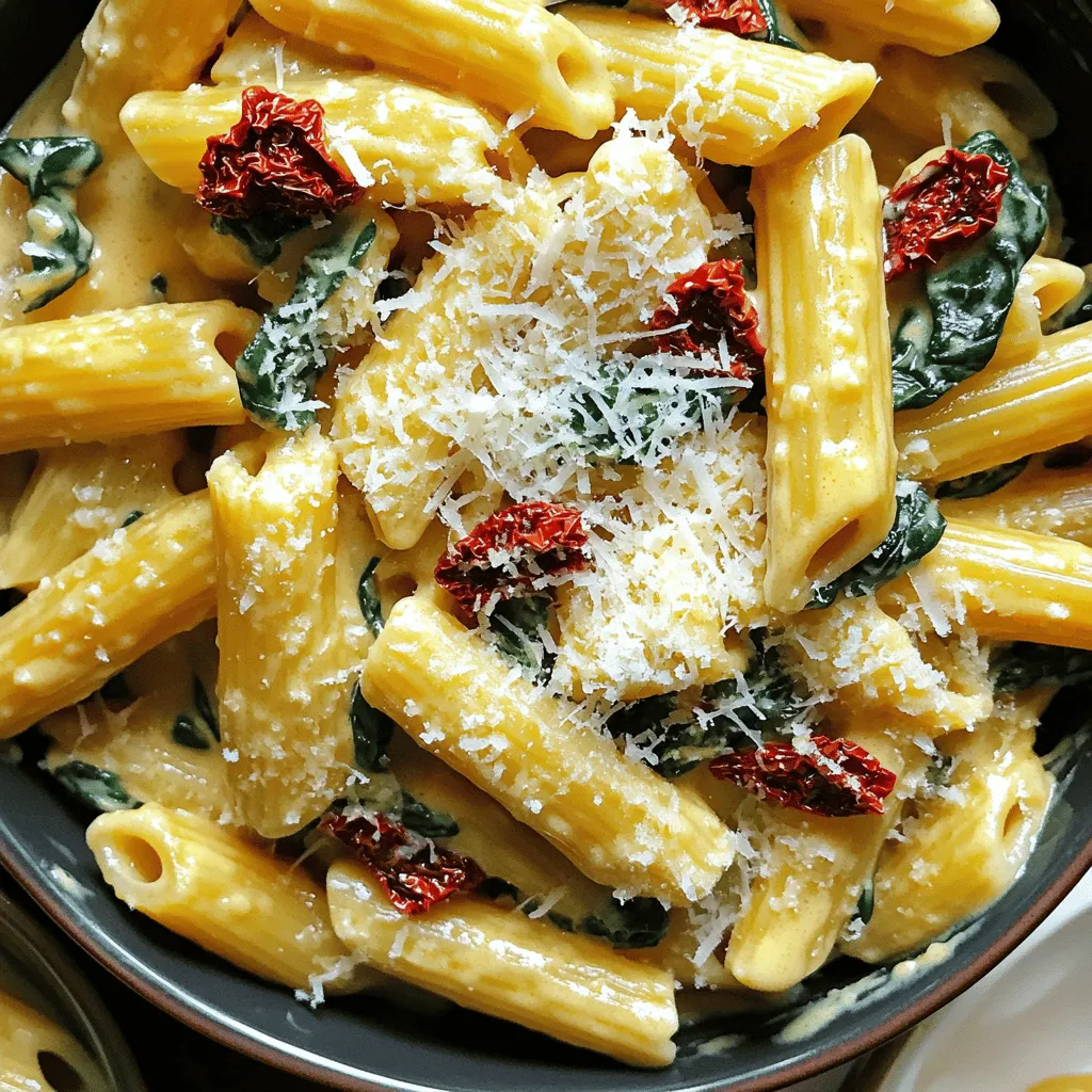 Creamy Sun-Dried Tomato Spinach Pasta One Pot Delight