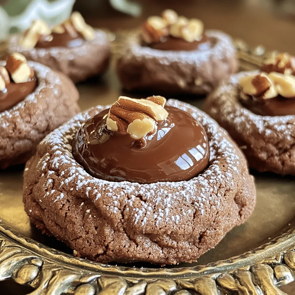 Chocolate Hazelnut Thumbprint Cookies Easy Recipe