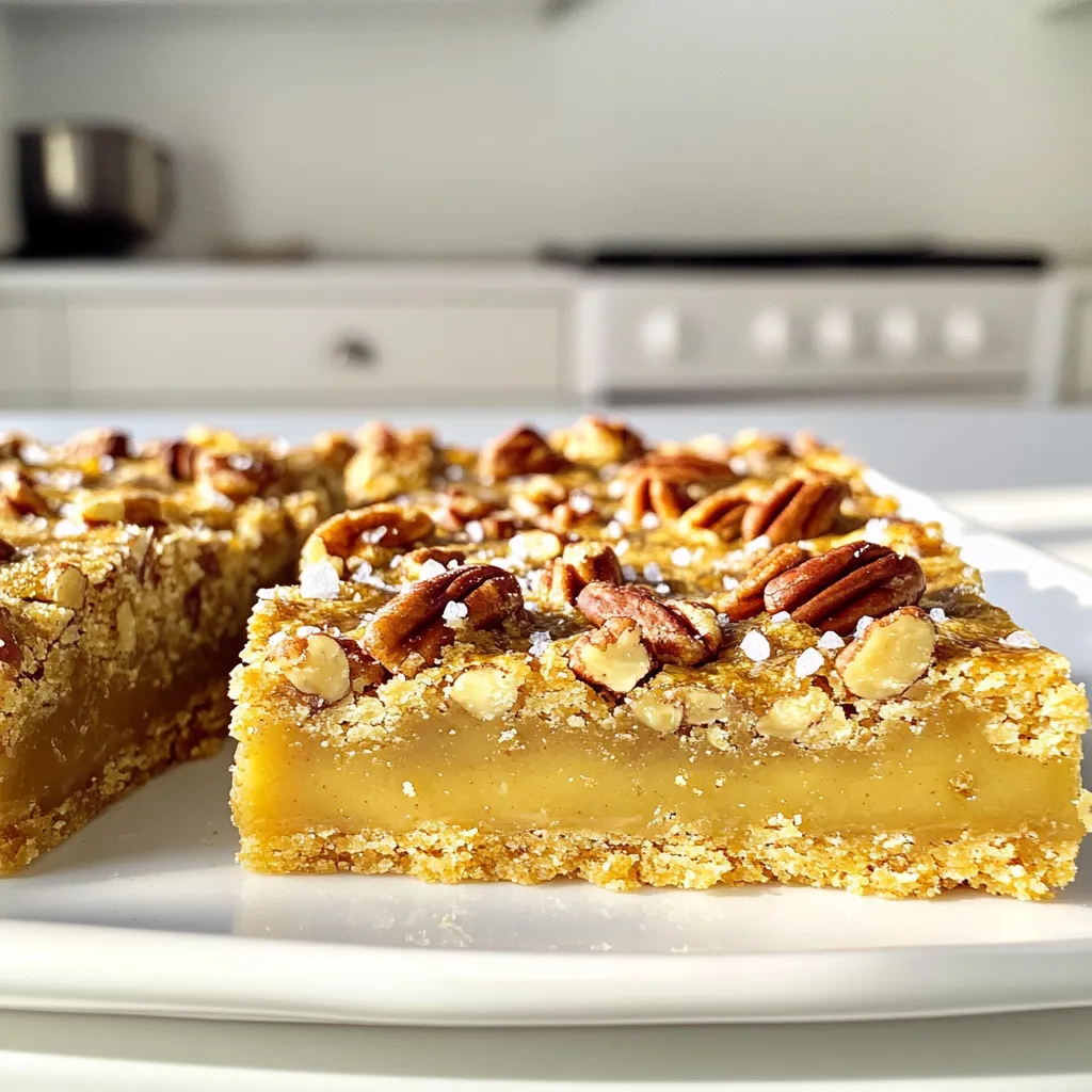 Brown Butter Maple Pecan Shortbread Bars Delight