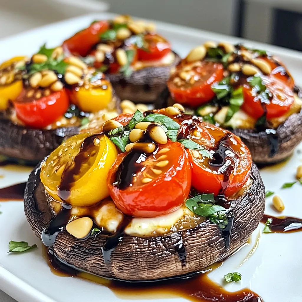Caprese Stuffed Portobellos Flavorful and Simple Dish
