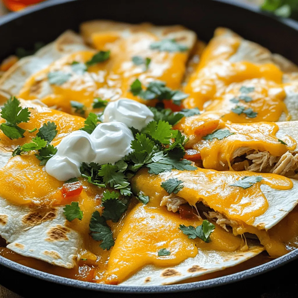 Savory Chicken and Cheese Quesadilla Skillet Dish