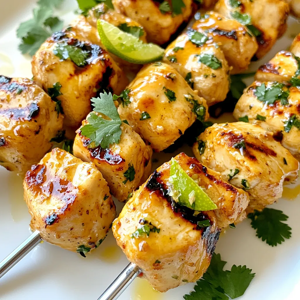 Honey Lime Chicken Skewers Tasty Grilled Delight