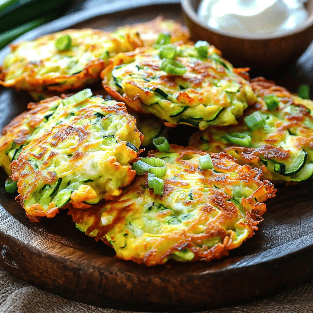 Cheesy Zucchini Fritters Delightful and Easy Meal