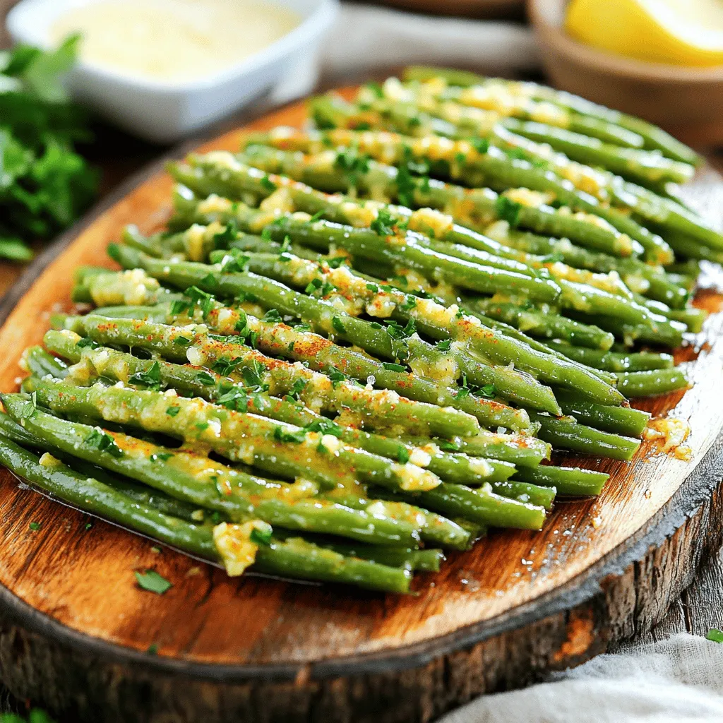 Air Fryer Crispy Garlic Butter Green Beans Delight