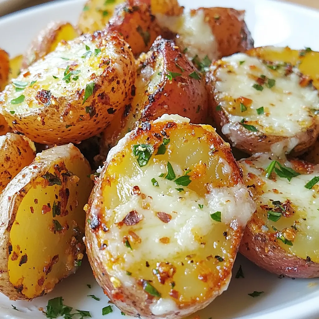Garlic Parmesan Roasted Red Potatoes Easy Side Dish