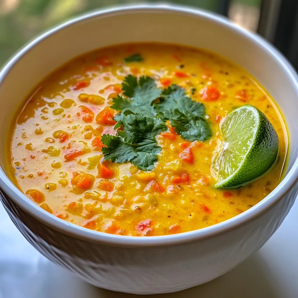 Creamy Coconut Lentil Soup Nourishing and Simple Meal