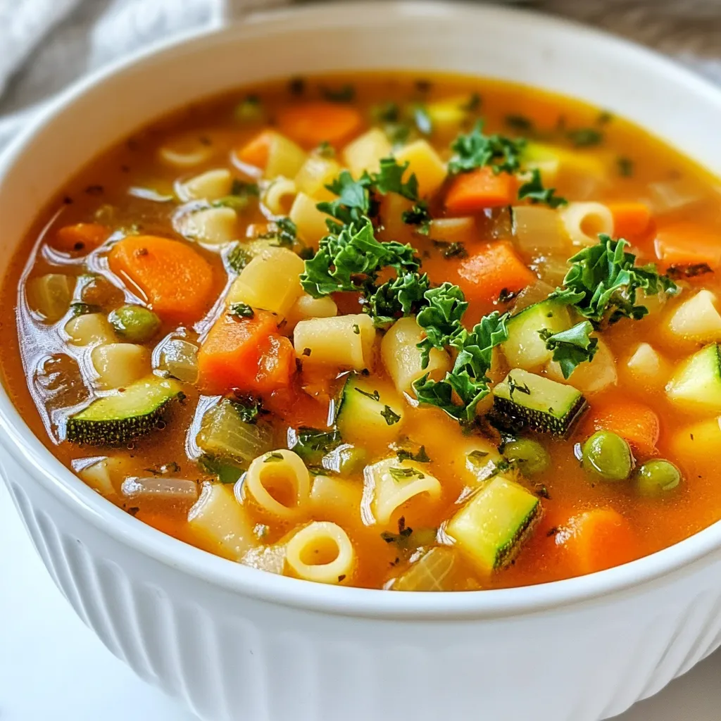 Veggie Packed Minestrone Soup for Great Nutrition