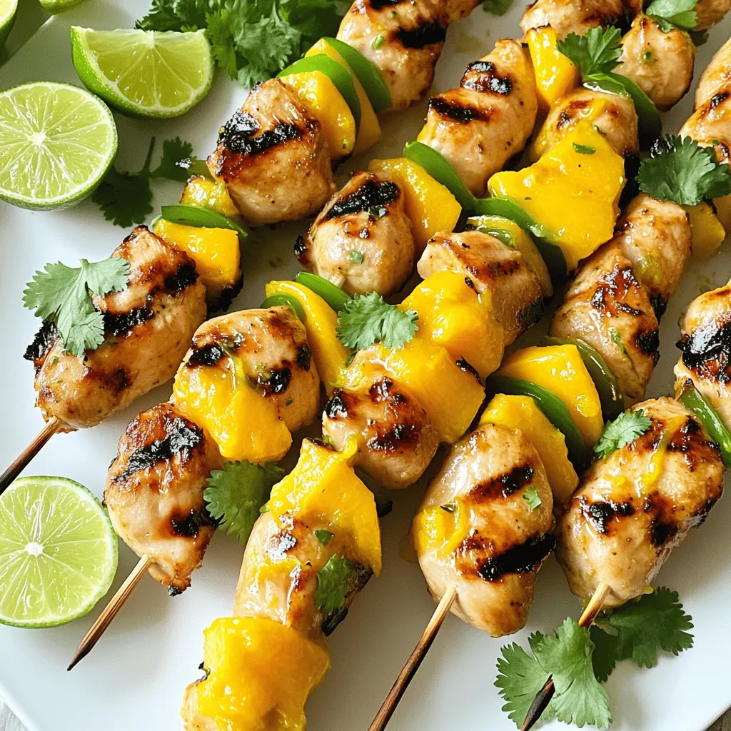 Mango Lime Chicken Skewers Easy and Flavorful Meal