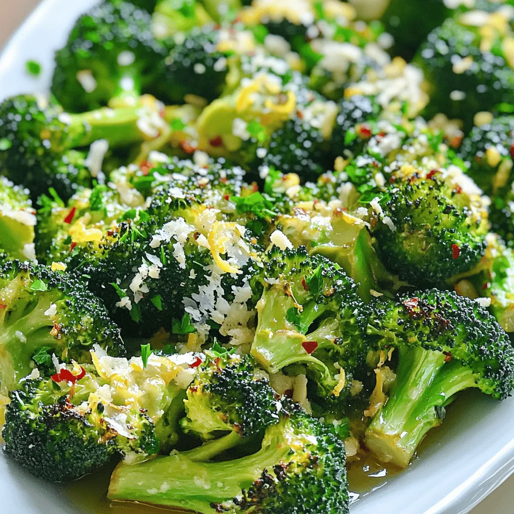 Lemon Garlic Roasted Broccoli Easy Flavorful Side Dish