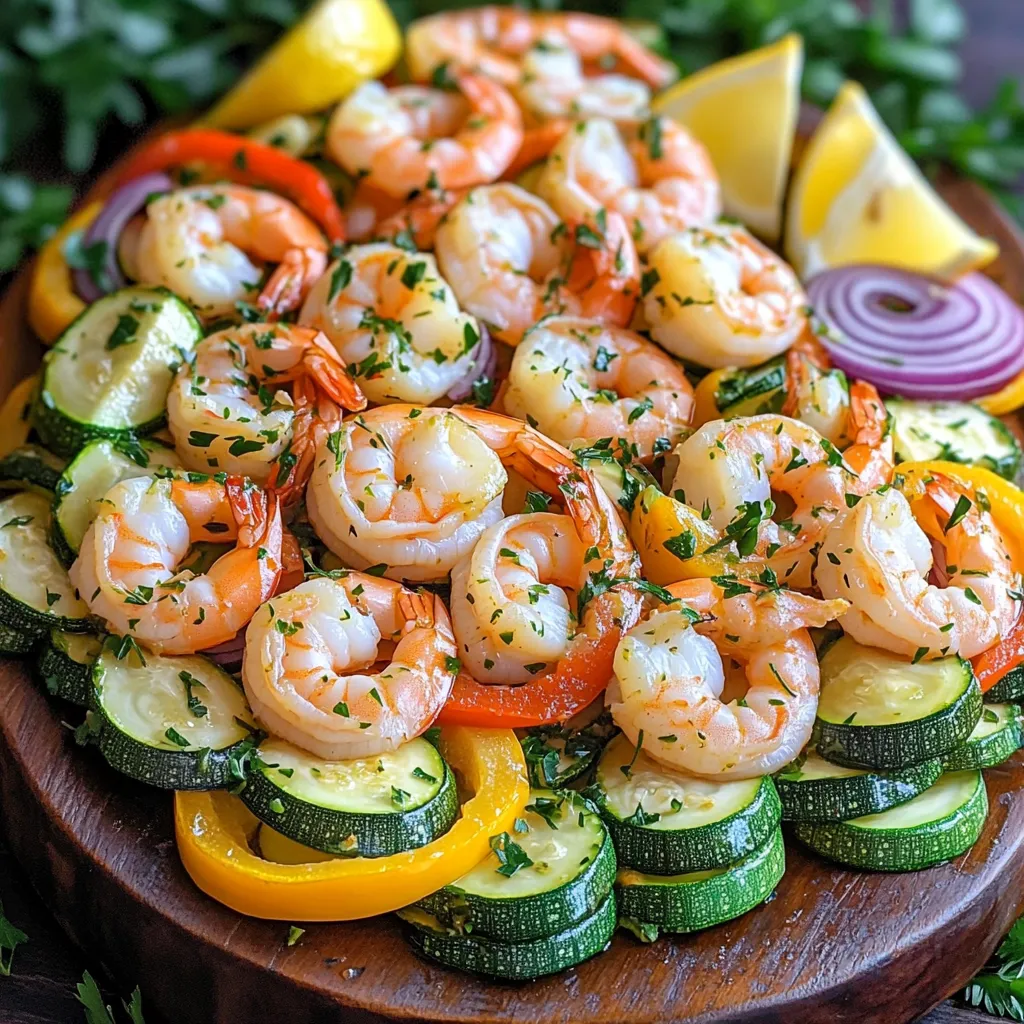Sheet-Pan Lemon Herb Shrimp &#038; Zucchini Dinner Delight