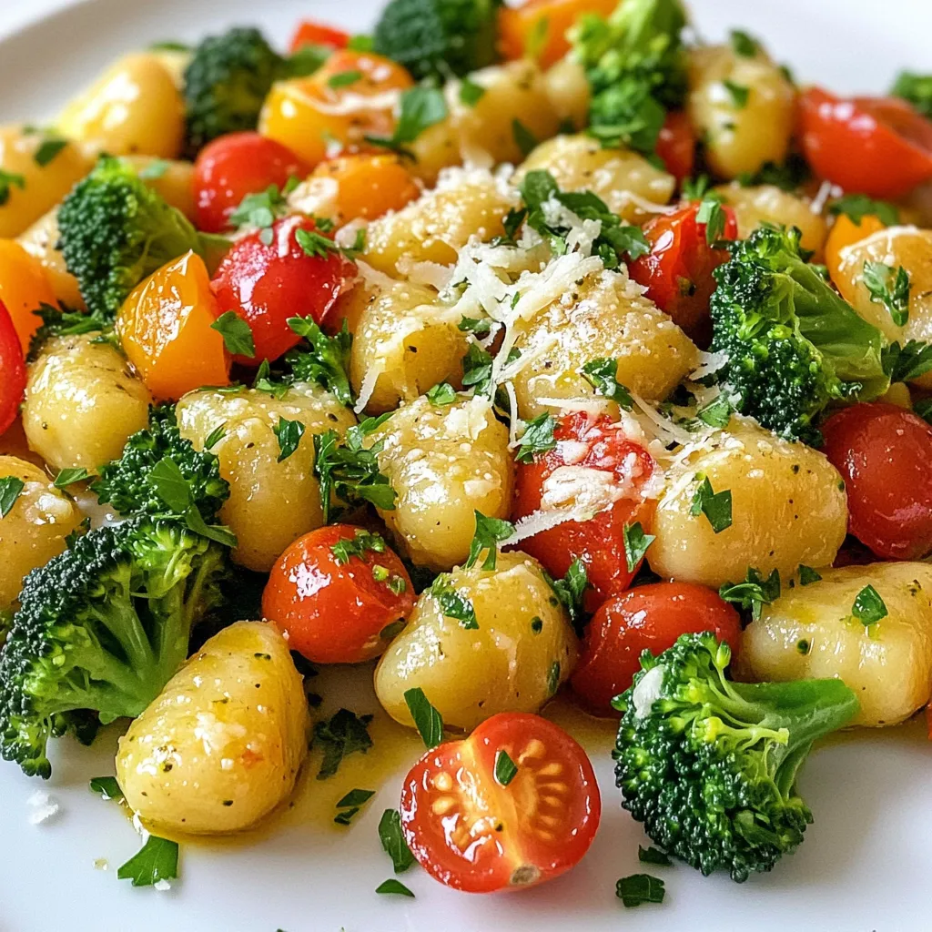 Sheet Pan Garlic Parmesan Gnocchi &#038; Veggies Delight