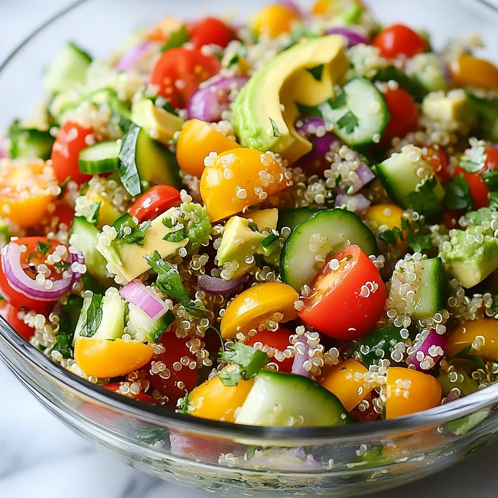 Cilantro Lime Quinoa Salad Fresh and Flavorful Dish