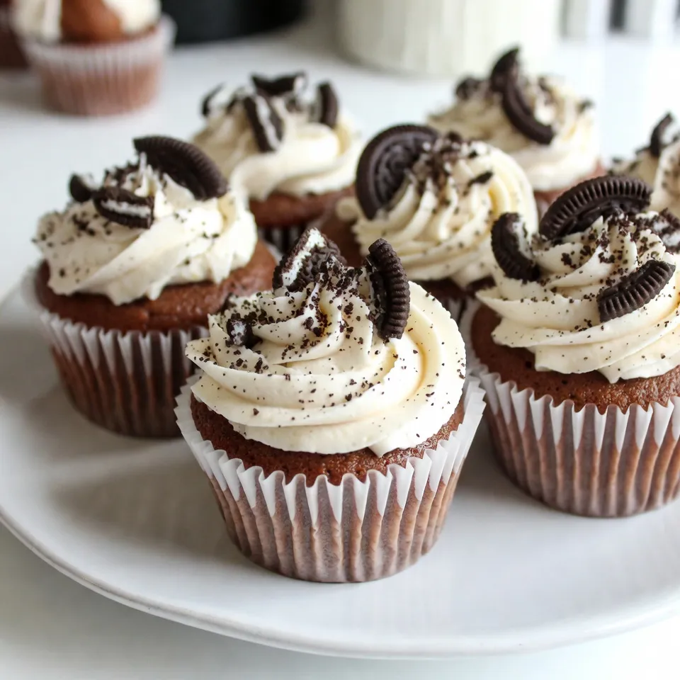 Cookies and Cream Stuffed Cupcakes Deliciously Easy