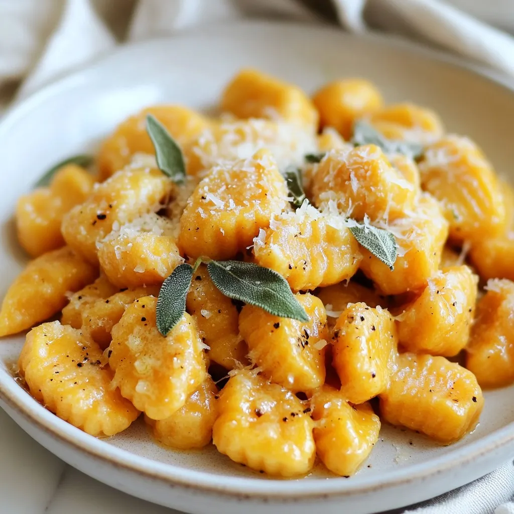 Savory Sweet Potato Gnocchi with Sage Butter Recipe