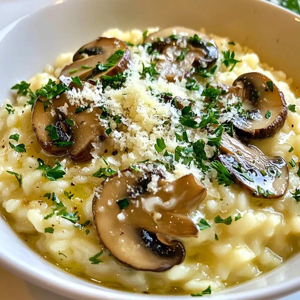 Creamy Mushroom Risotto Delightfully Rich Dish