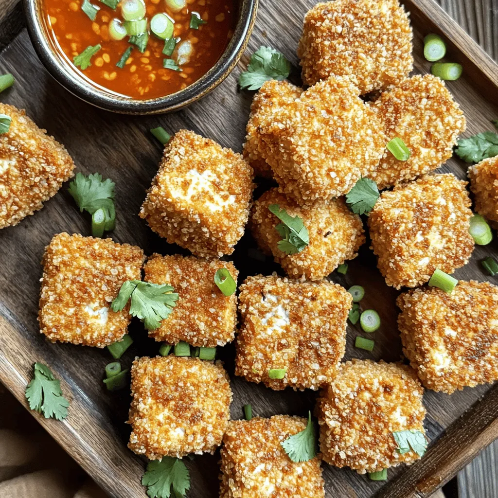 Crispy Air Fryer Tofu Nuggets Quick and Easy Recipe