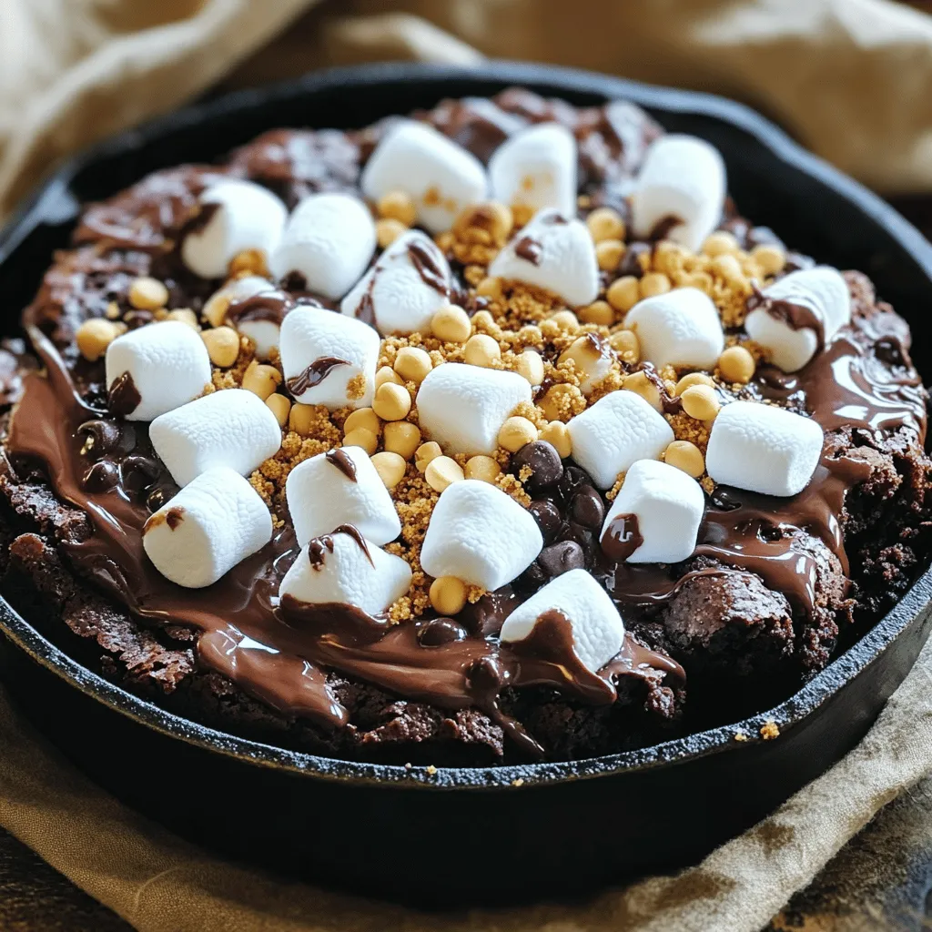 S’mores Brownie Skillet Delightful Dessert Recipe