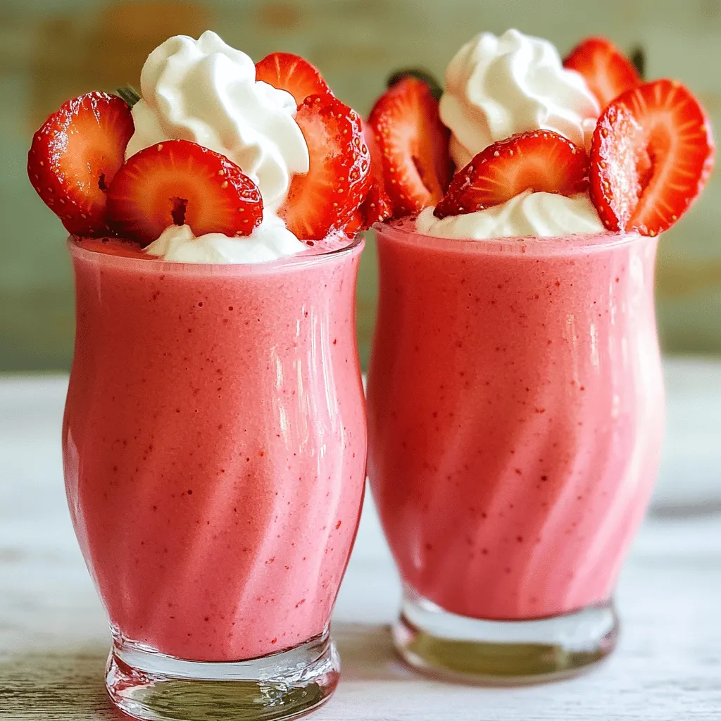 Strawberry Cheesecake Smoothie Protein Delight