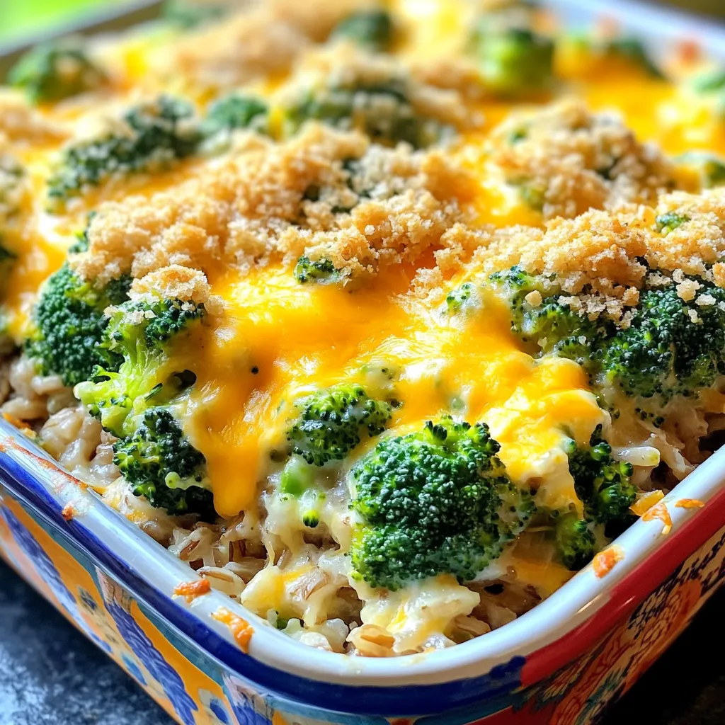 Cheesy Broccoli Rice Casserole Flavorful Comfort Dish