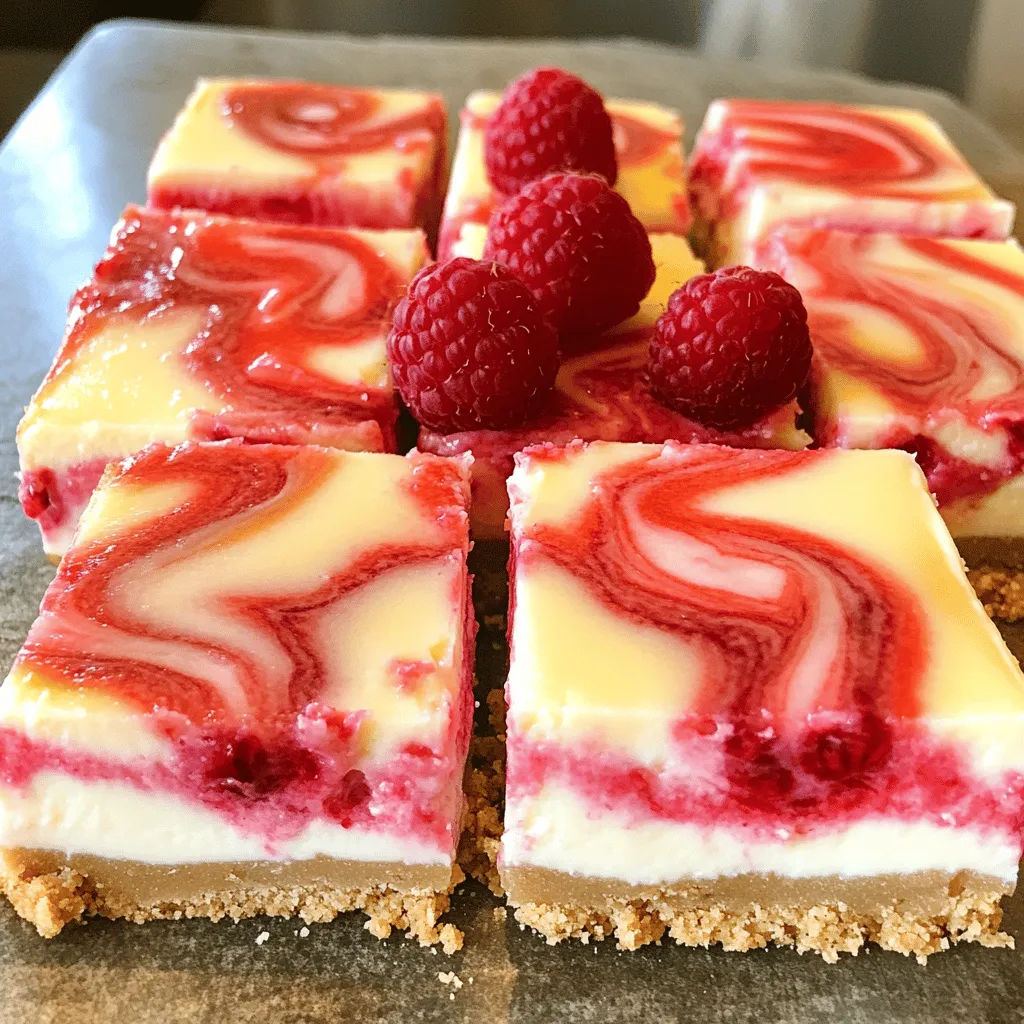 Raspberry Swirl Cheesecake Bars Easy and Delicious Treat