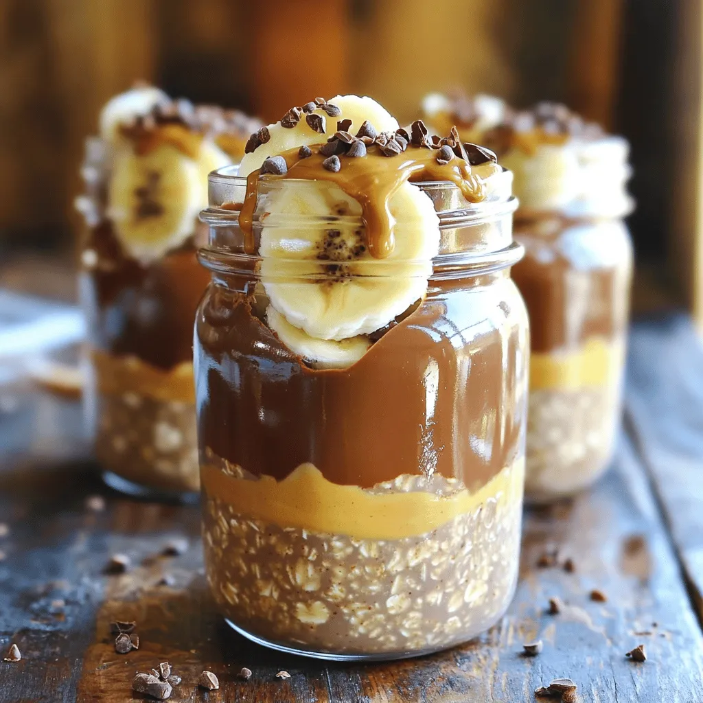 Protein Chocolate Peanut Butter Overnight Oats Recipe