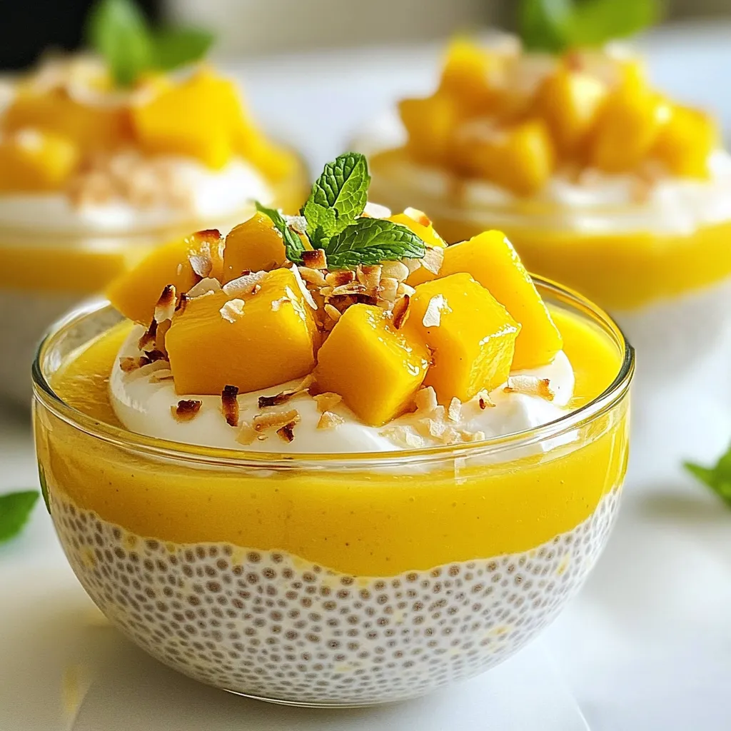 Mango Coconut Chia Pudding Simple and Nutritious Treat