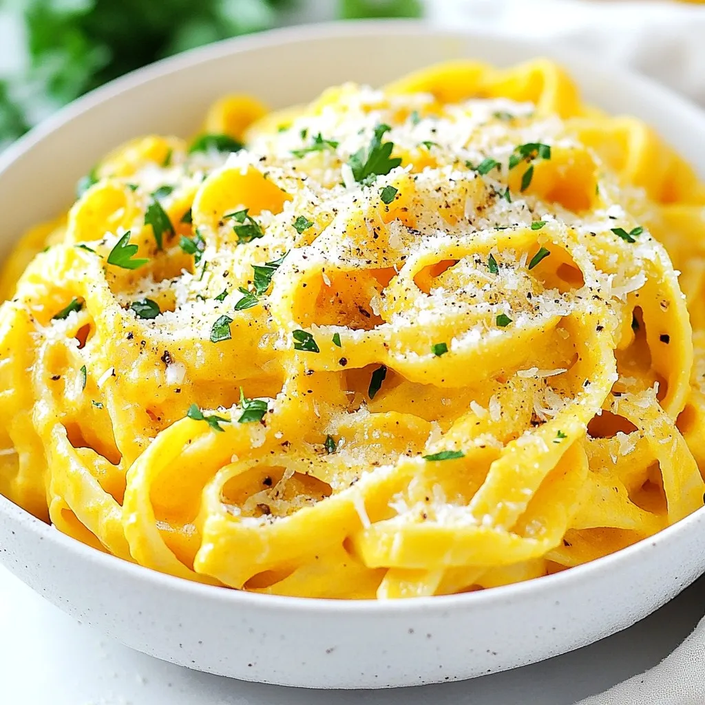 Creamy Pumpkin Alfredo Hearty and Flavorful Dish