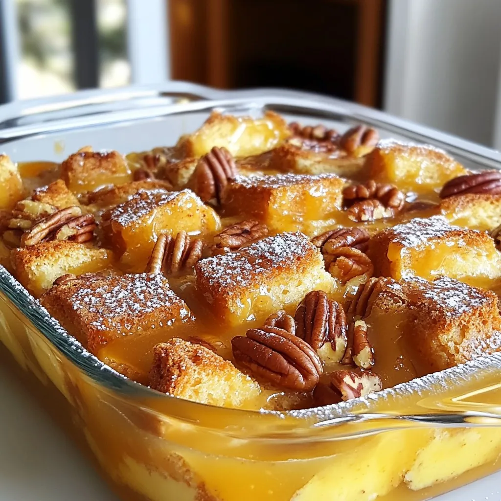 Caramel Pecan Bread Pudding Delightfully Simple Recipe