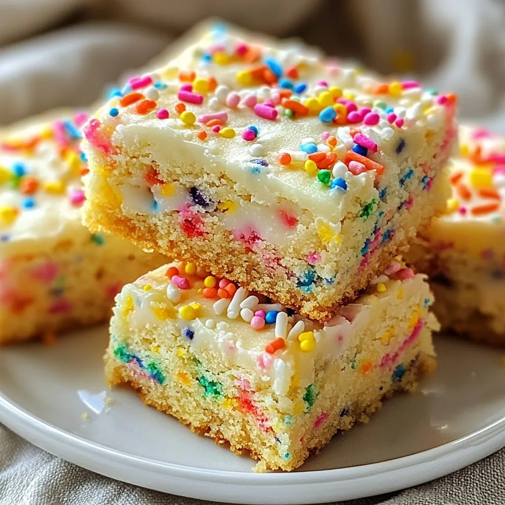 Funfetti Sugar Cookie Bars Irresistible Sweet Treat
