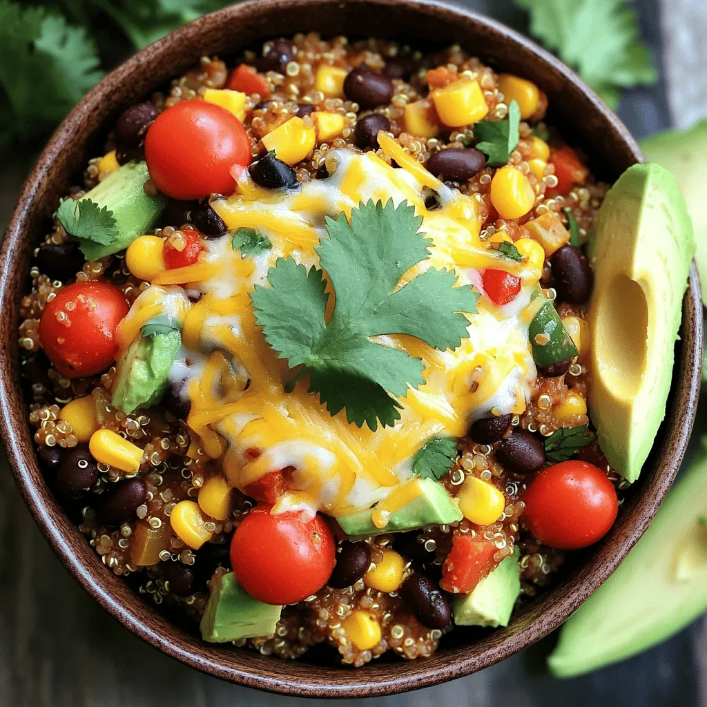 Slow Cooker Enchilada Quinoa Casserole Delight