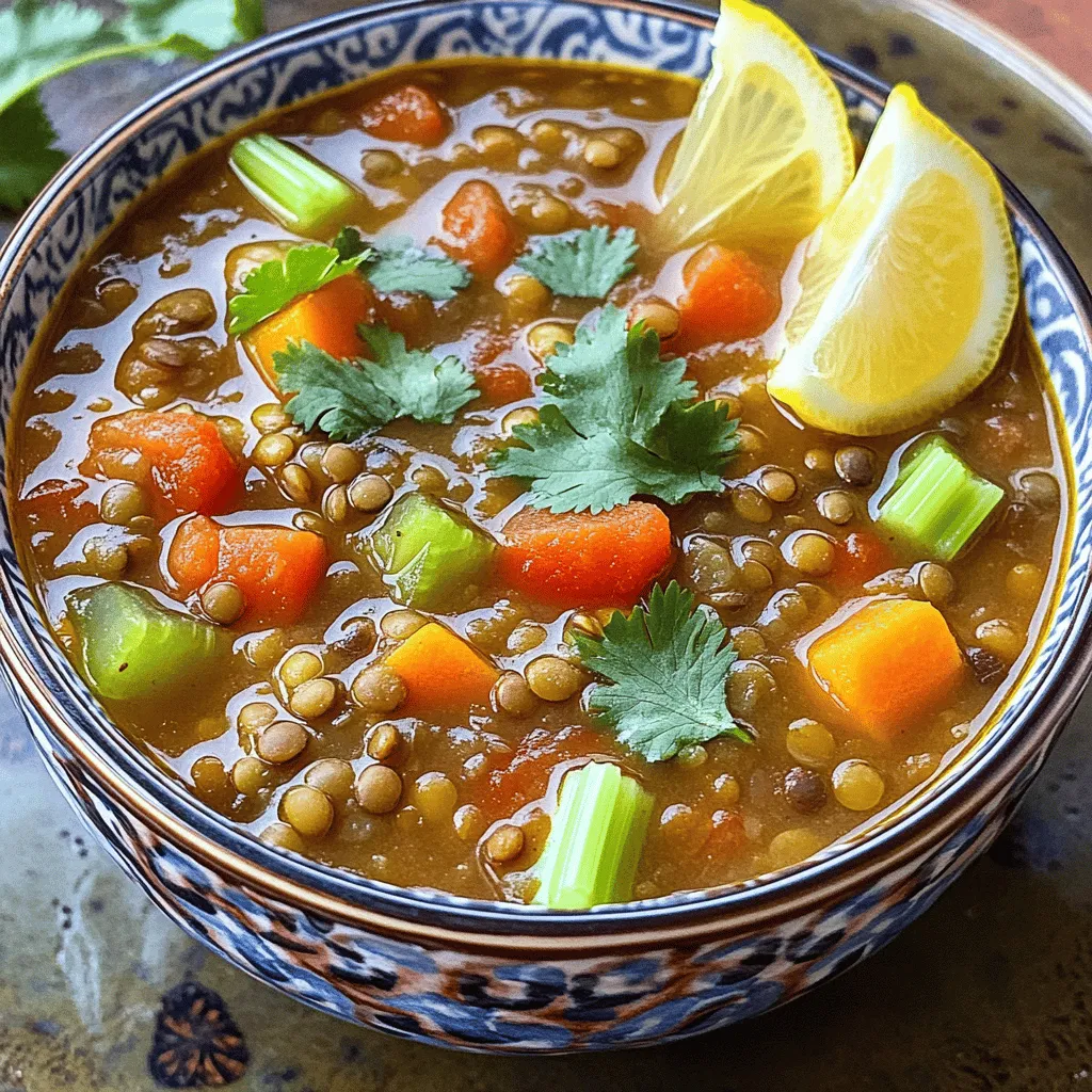 63. Spiced Lentil Soup Flavorful and Nourishing Recipe