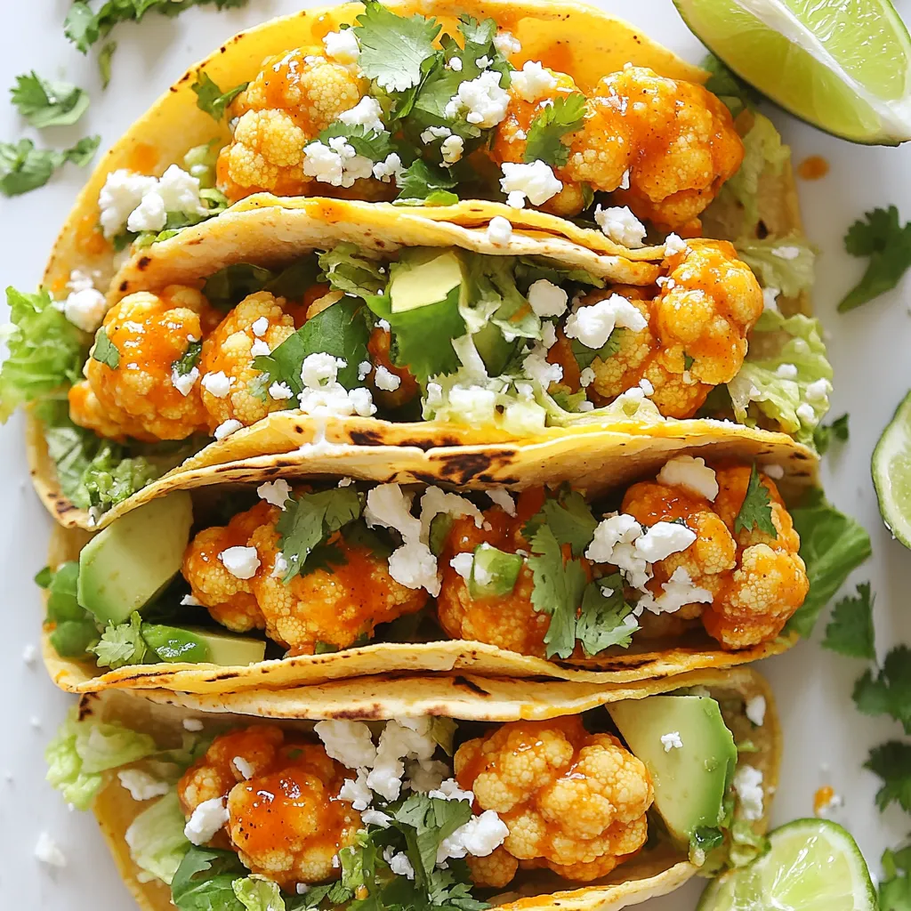 Buffalo Cauliflower Tacos Flavorful and Easy Recipe