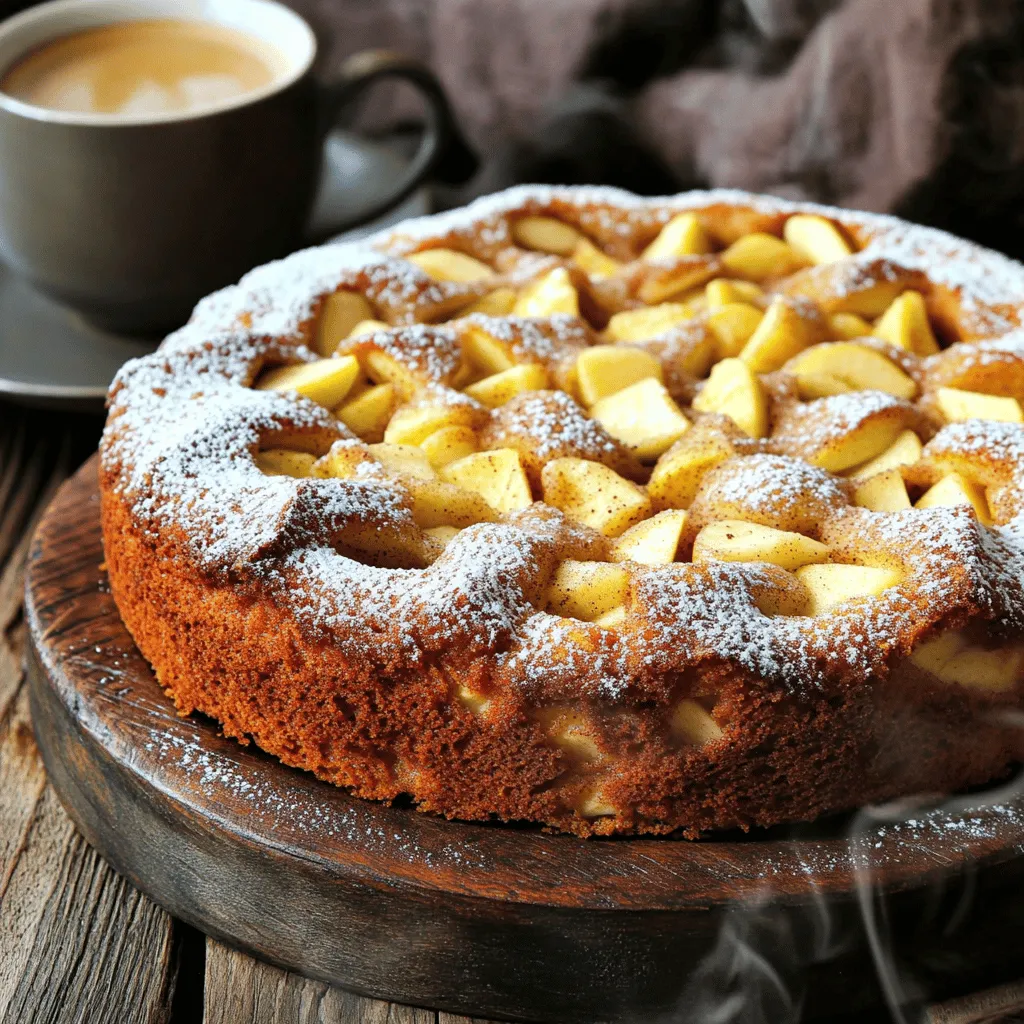Bakery Style Cinnamon Apple Coffee Cake Delight