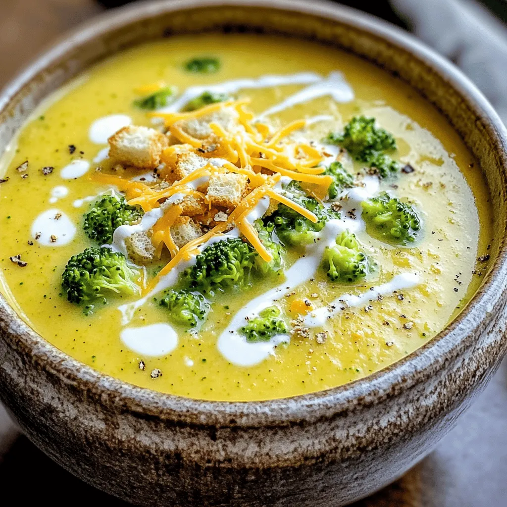 Broccoli Cheddar Soup Slow Cooker Creamy Delight