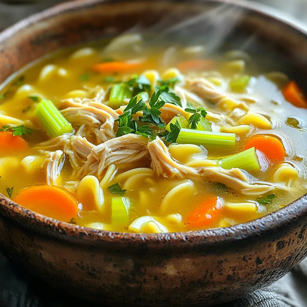 Slow Cooker Chicken Noodle Soup Hearty and Simple Meal