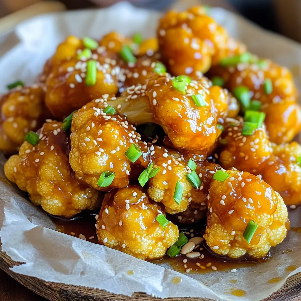 Spicy Honey Garlic Cauliflower Wings Tasty and Easy