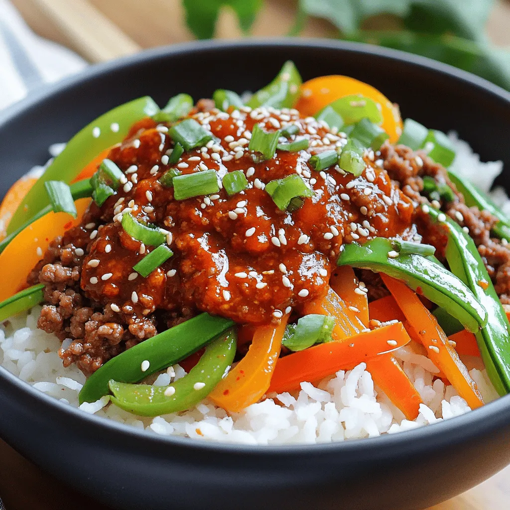 Spicy Korean Beef Bowls Mouthwatering Flavor Explosion