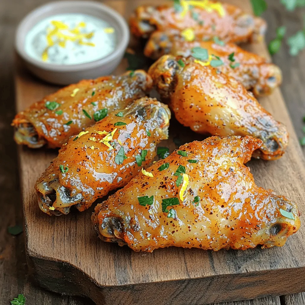 Air Fryer Lemon Pepper Wings Savory and Crispy Treat