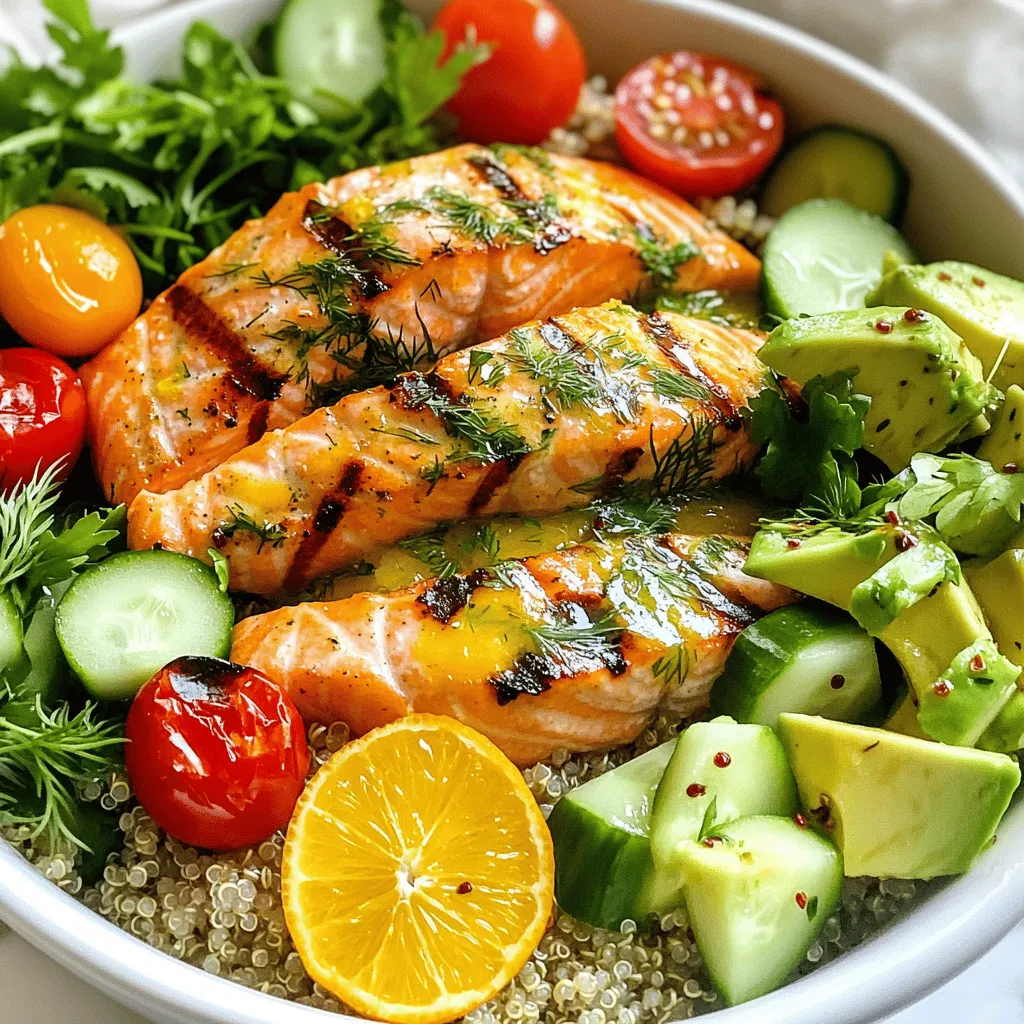Citrus Herb Grilled Salmon Bowls Fresh and Healthy Meal