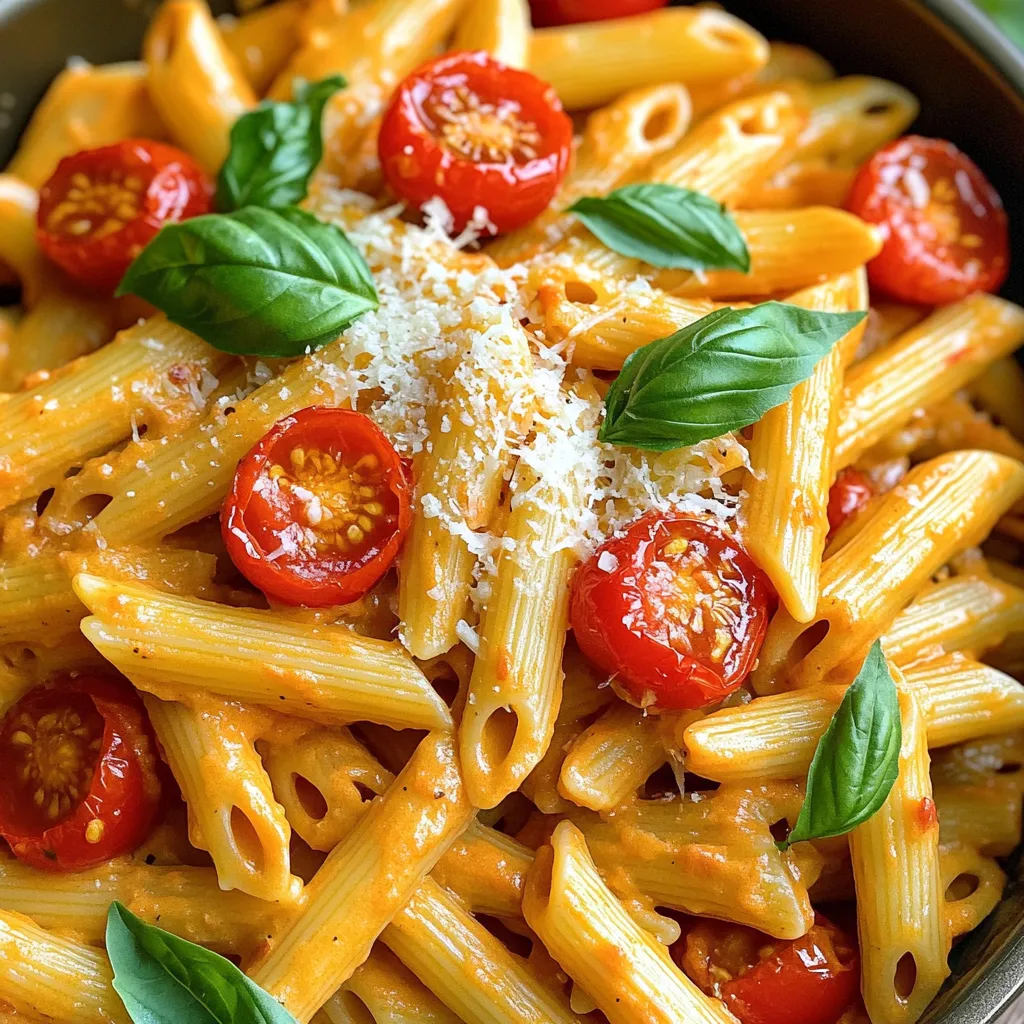 One-Pot Creamy Roasted Red Pepper Pasta Delight