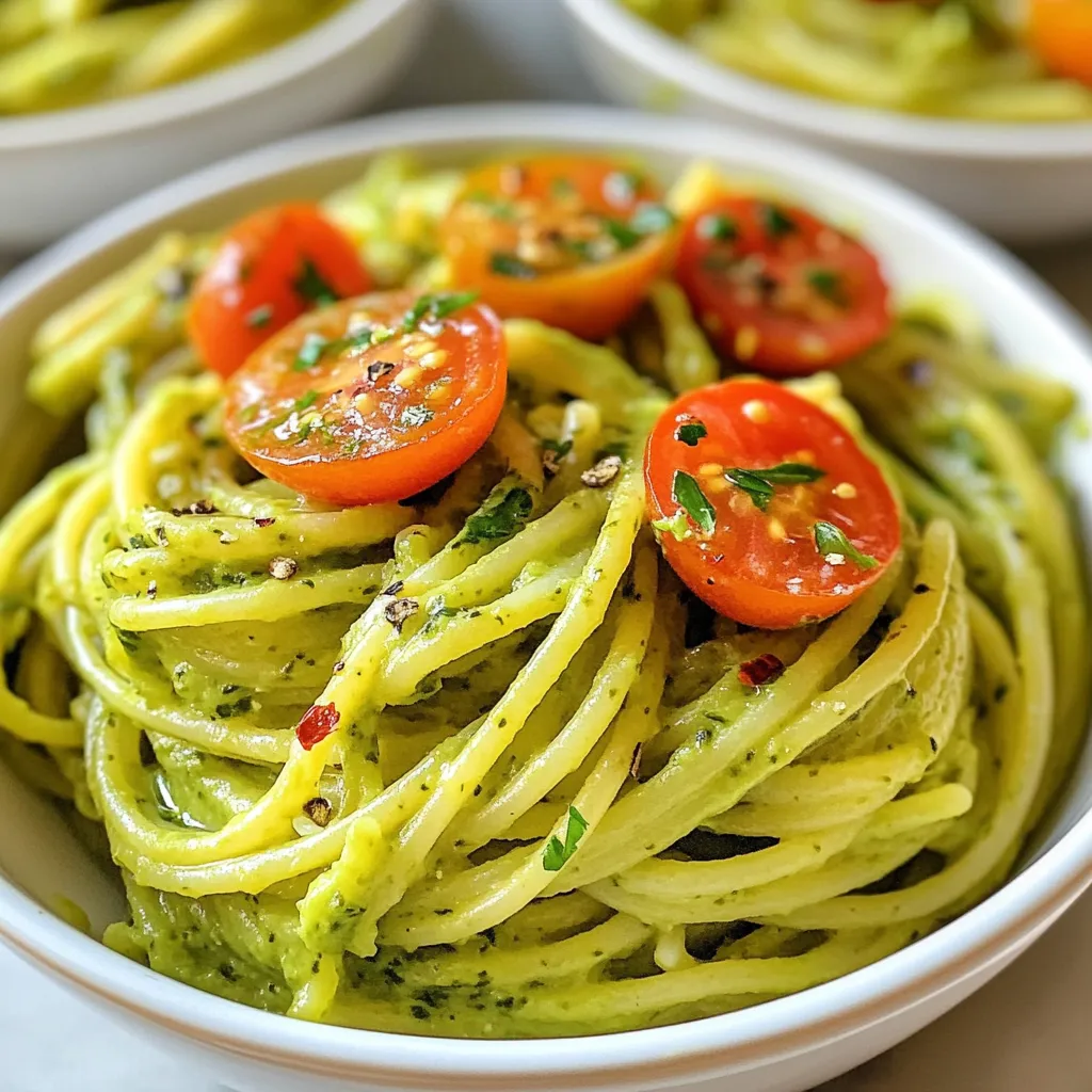 Creamy Avocado Cilantro Pasta Simple Weeknight Meal