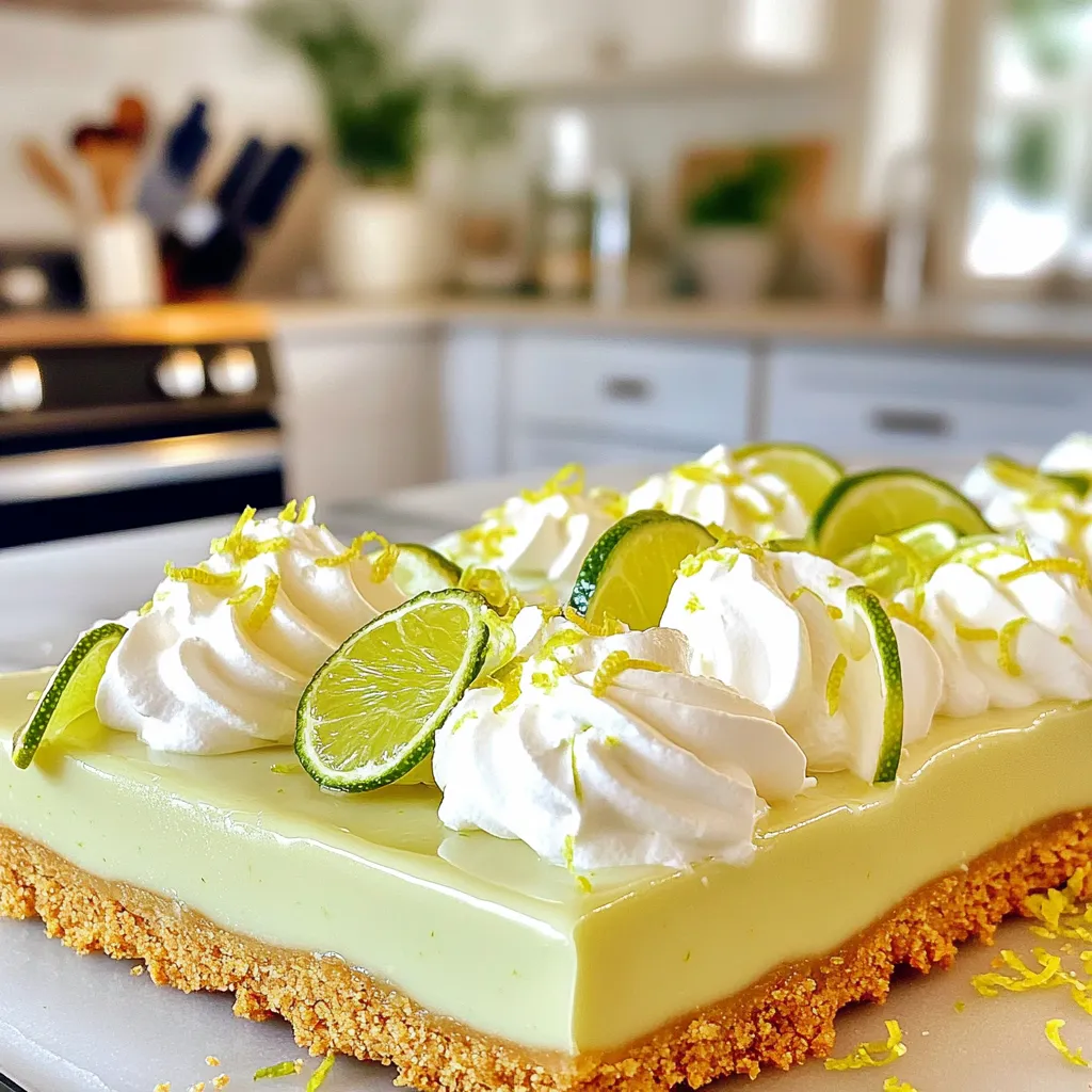 No-Bake Key Lime Pie Bars Simple and Delicious Treat