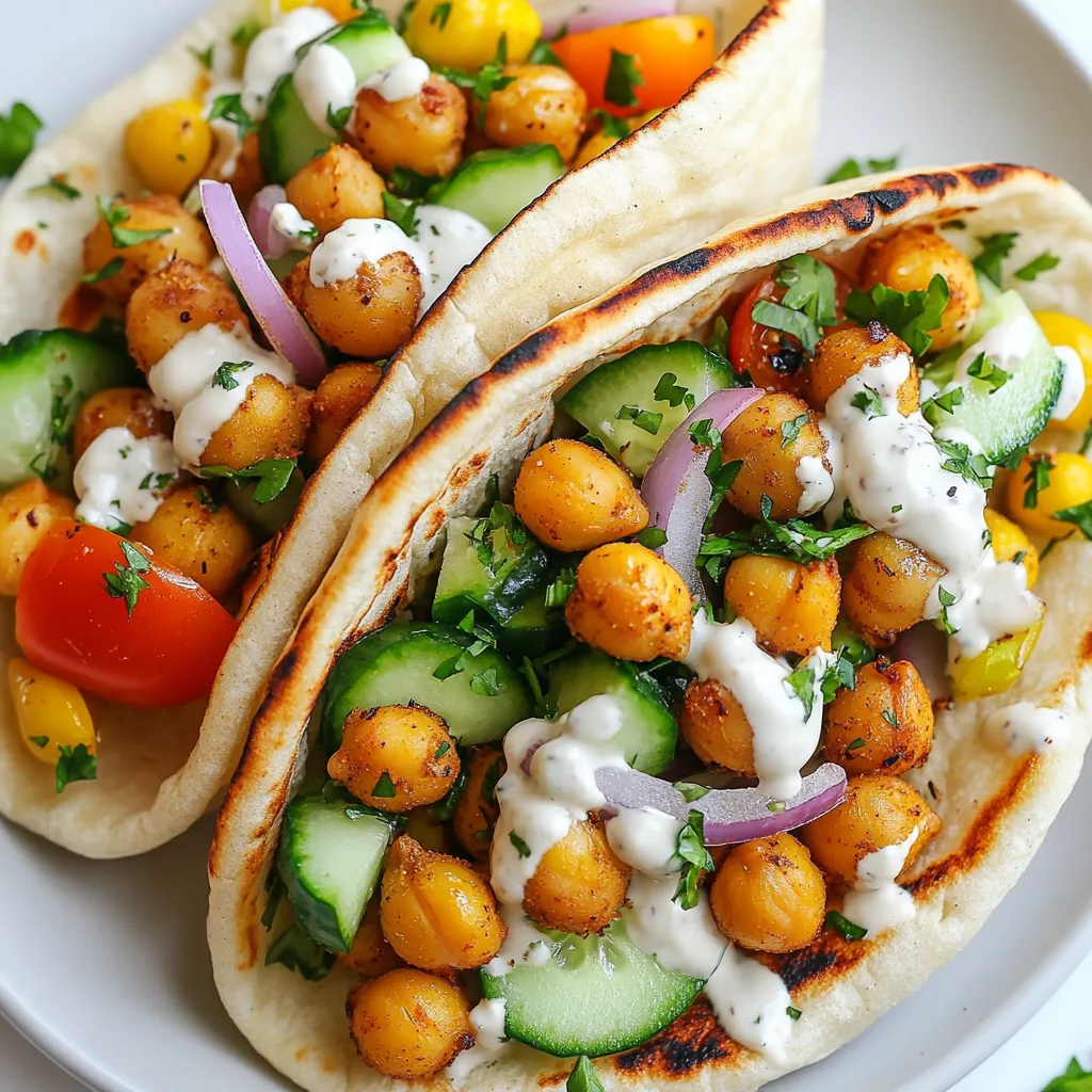 Chickpea Shawarma Pita Flavorful and Healthy Delight