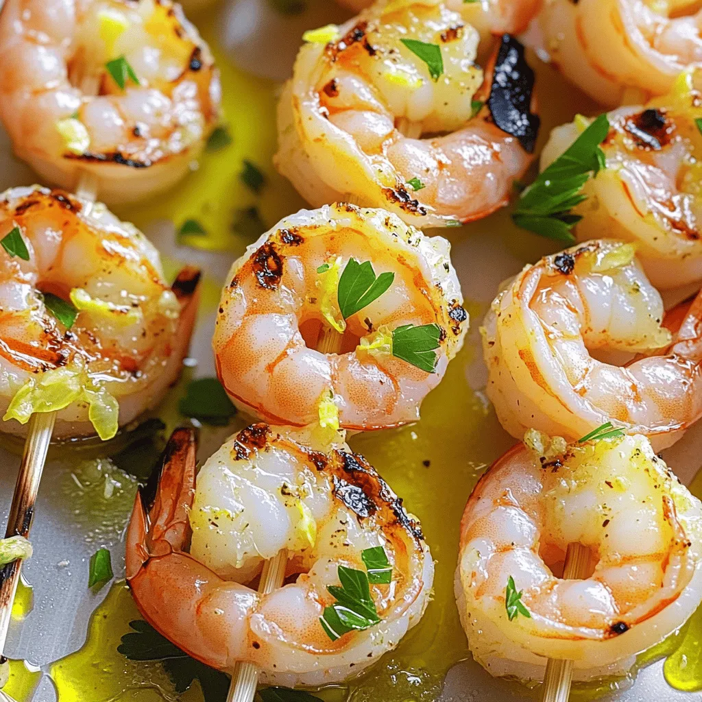 Lemon Garlic Shrimp Skewers Easy and Flavorful Recipe