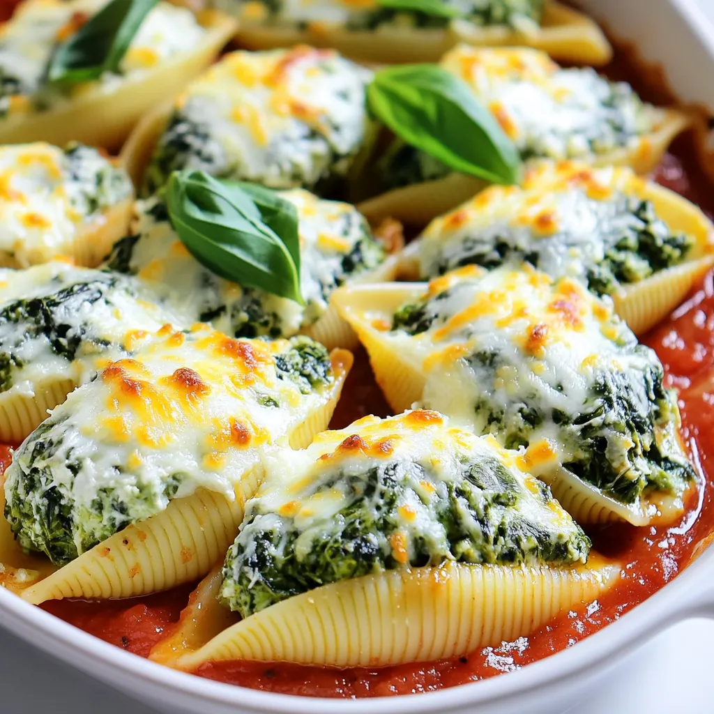 Cheesy Spinach Stuffed Shells Flavorful Family Dinner