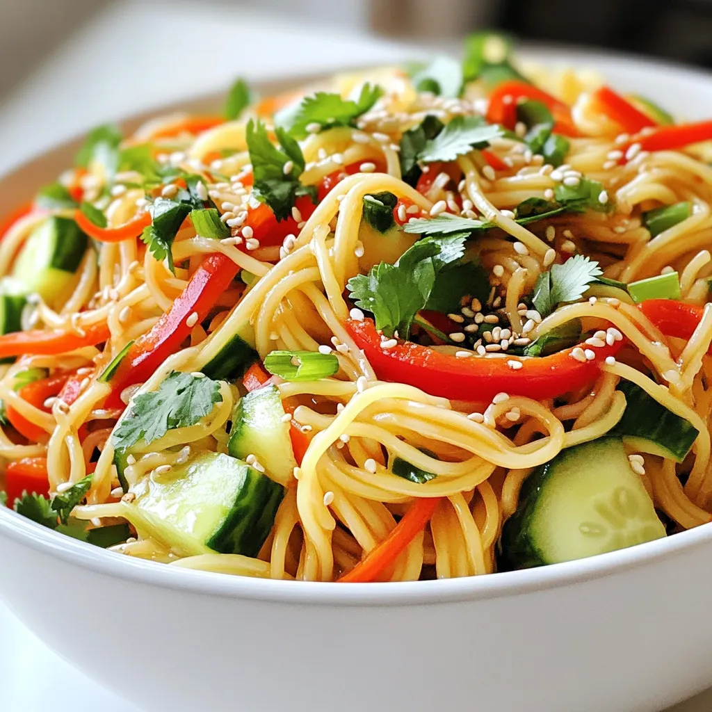 Spicy Sesame Noodle Salad Flavorful and Refreshing Dish