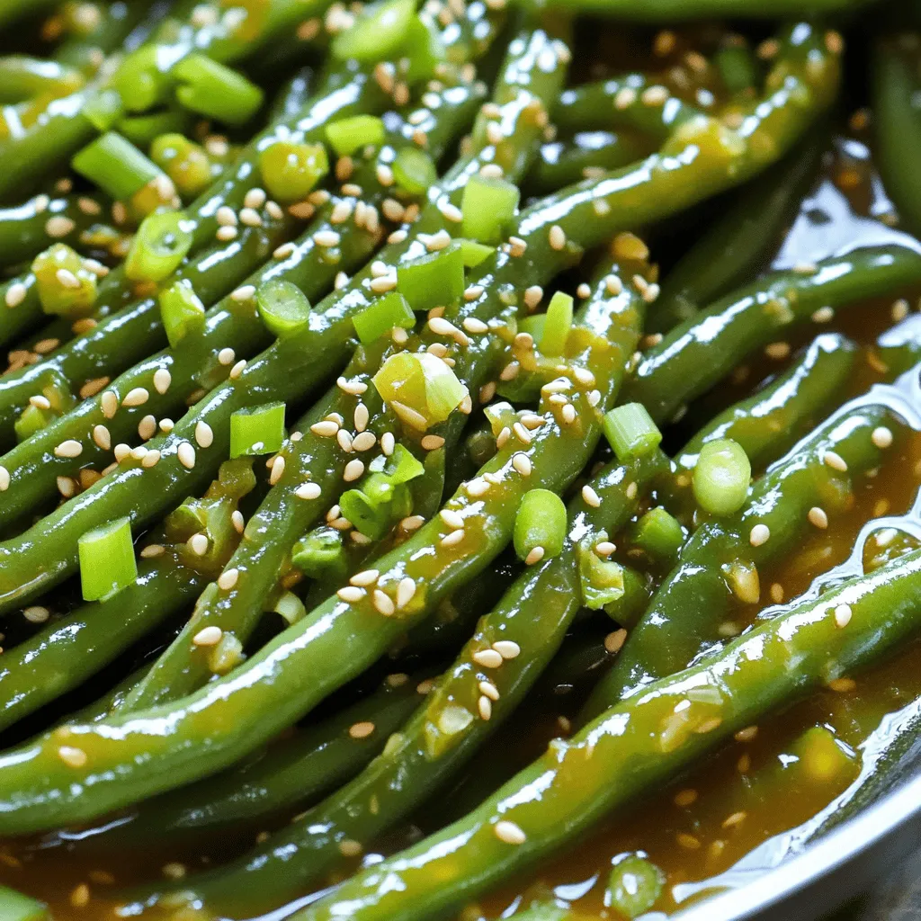Sweet Soy Garlic Green Beans Flavorful Side Dish Recipe