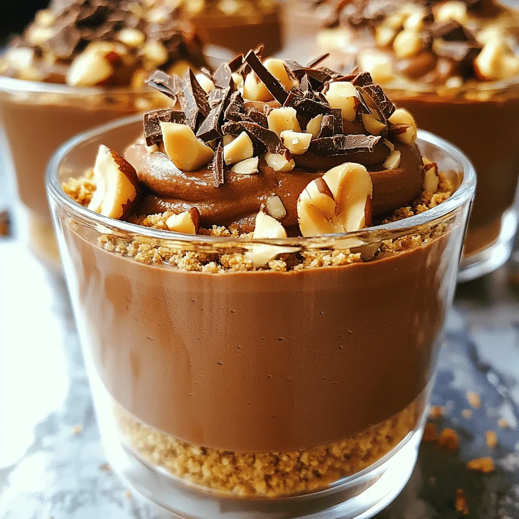 No Bake Chocolate Hazelnut Mousse Cups Delightful Treat
