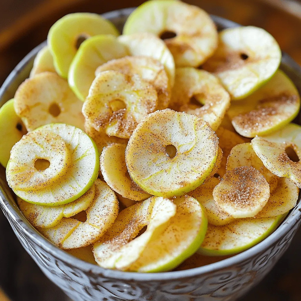 Homemade Cinnamon Apple Chips Crispy and Delicious Snack