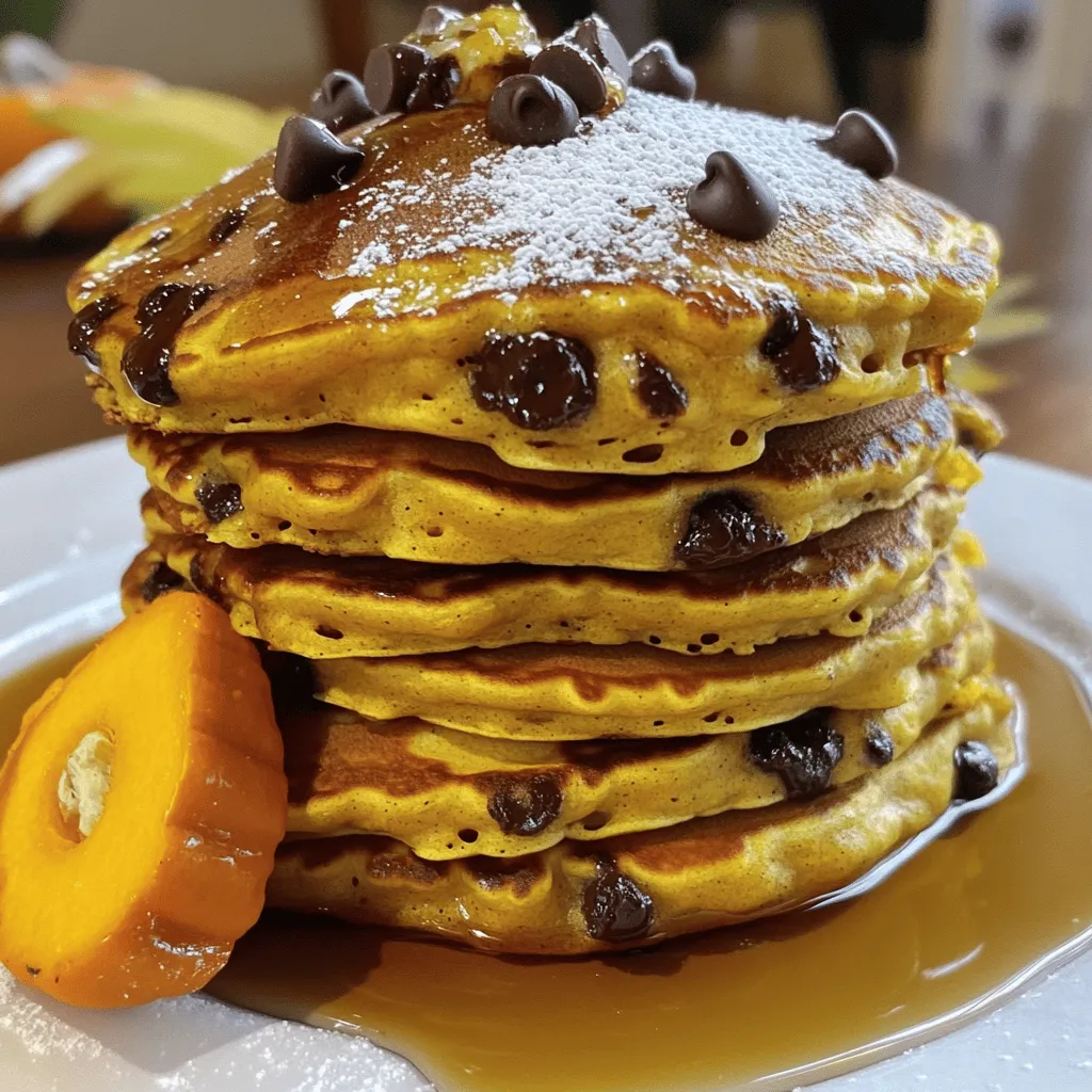 Pumpkin Chocolate Chip Pancake Stack Delightful Recipe